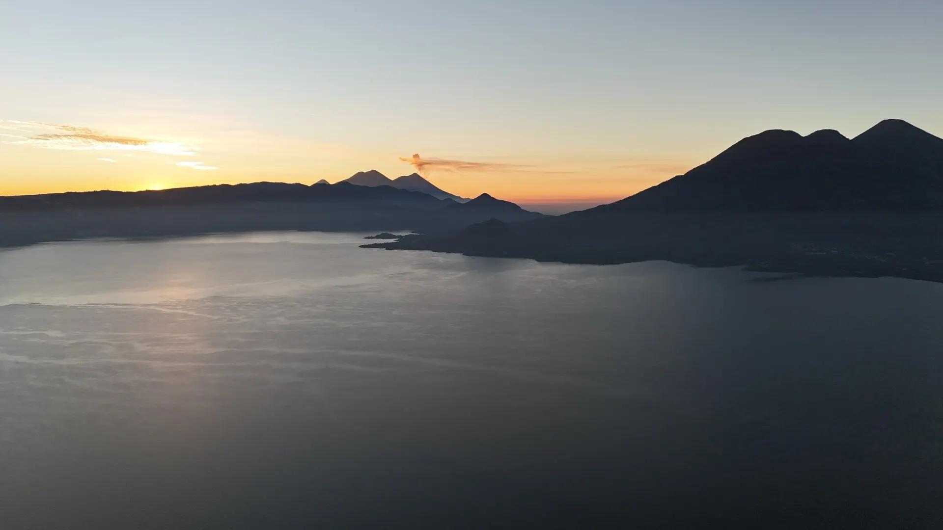 Sunrise over Lake Atitlán