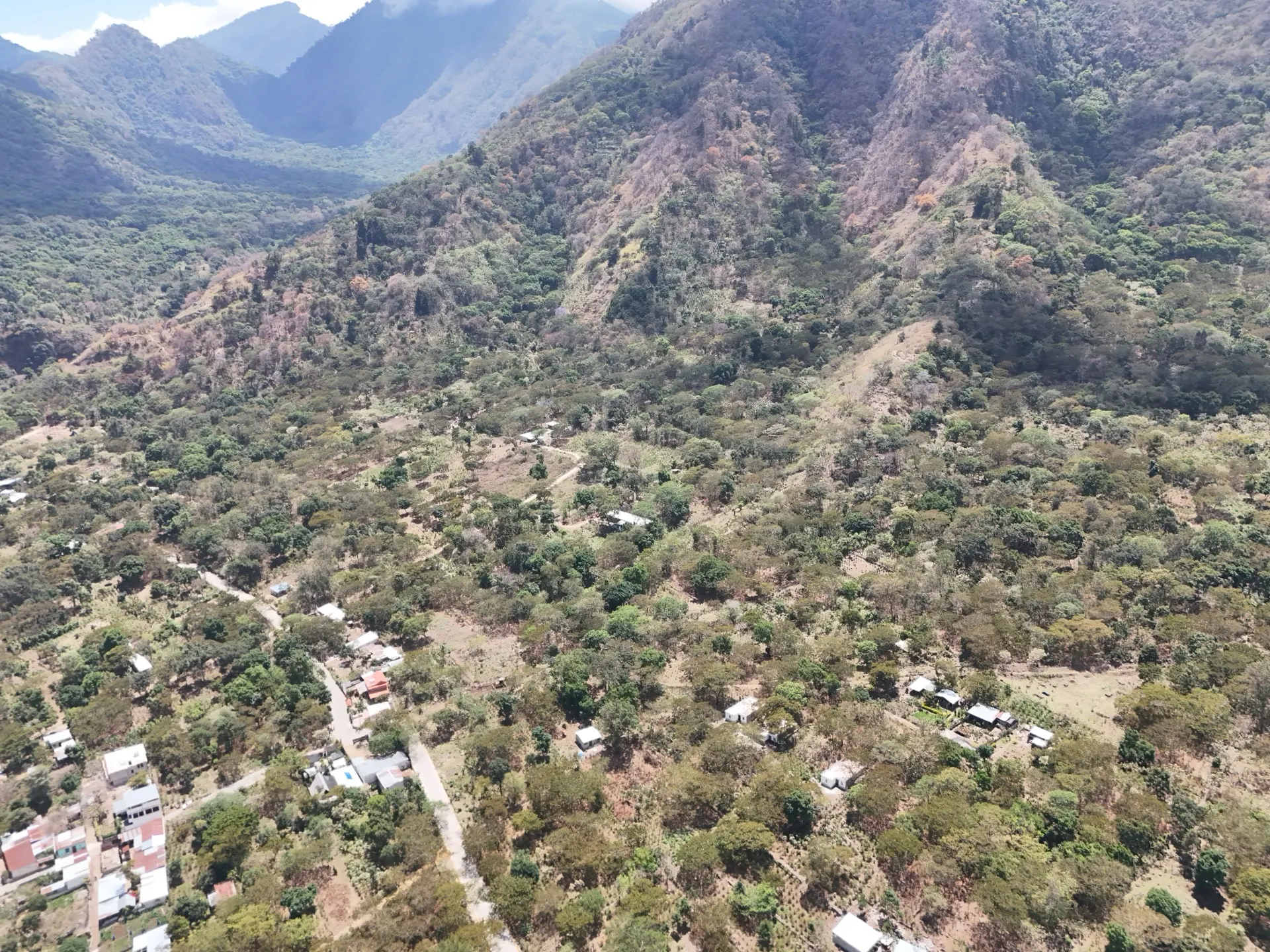 Open land with the valley behind San Juan