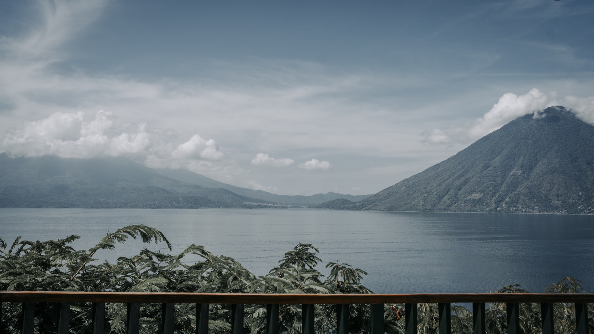 Lakefront terrace at Lake Atitlán within the OCRET 200-meter reserve zone